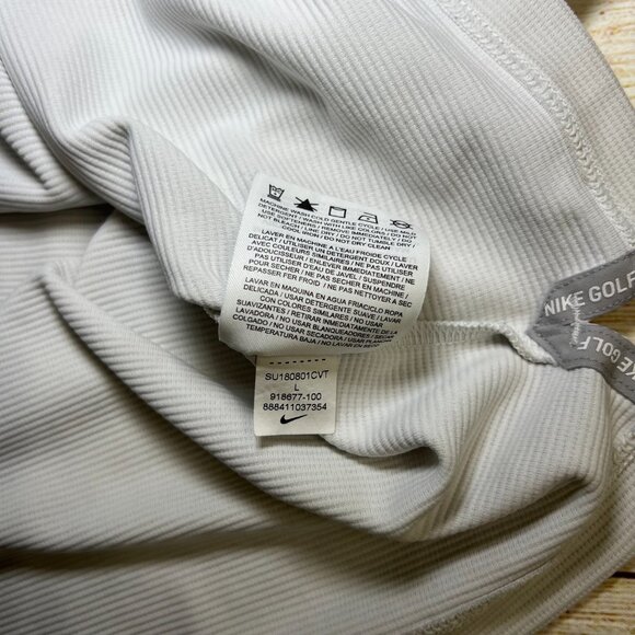 Nike AeroReact Golf Polo Shirt Mens Large grey Dri-FIT Performance Preowned - Picture 5 of 11